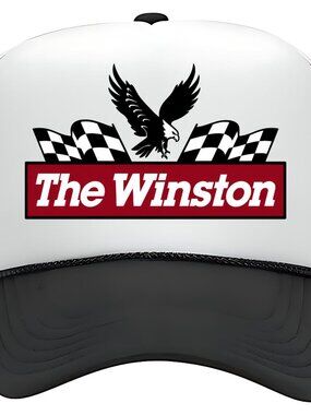 The Winston NASCAR Winston Cup Foam Trucker Hat Black Snapback Retro USA 1980s